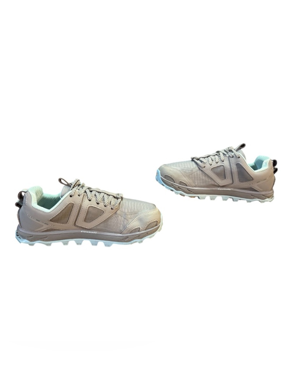 Altra Lone Peak 4.5 Trail Running Shoes Grey / Light Turquoise Women’s Size 7 - Picture 5 of 8